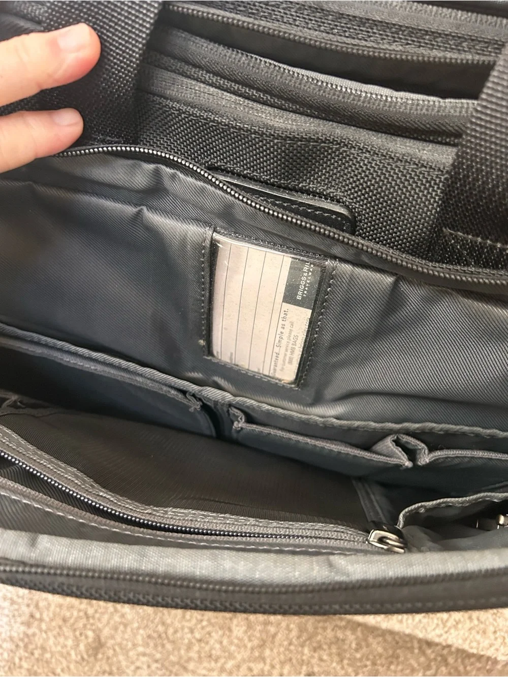 Briggs & Riley Laptop Travel Office School Bag. Black. Tons of storage. Classic